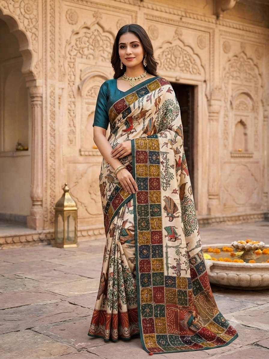 Aari Tori Work Saree