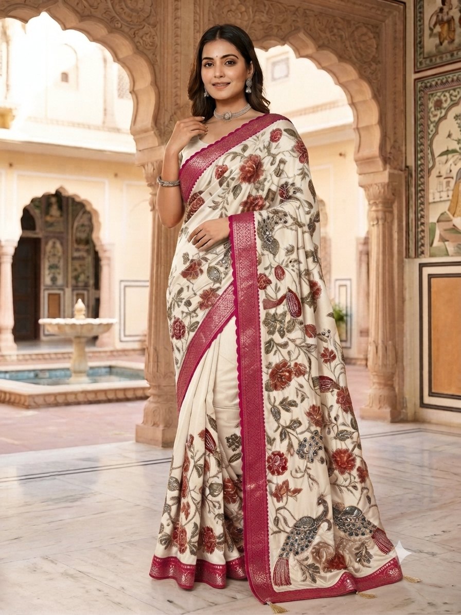 Aari Tori Work Saree
