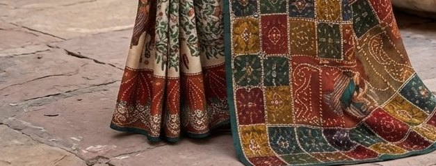 Aari Tori Work Saree detail 3