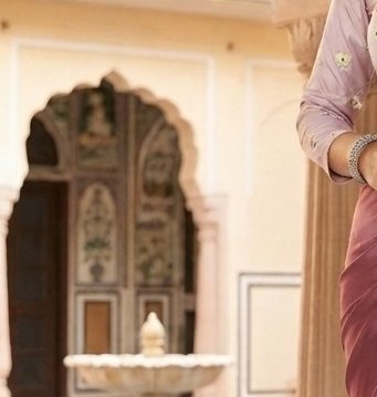 Wine Rose Peacock Embroidery Boutique Saree detail 5