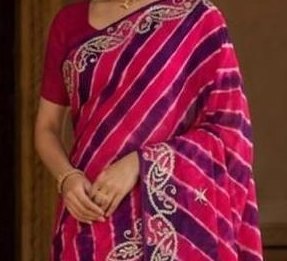 Lehariya Saree detail 6