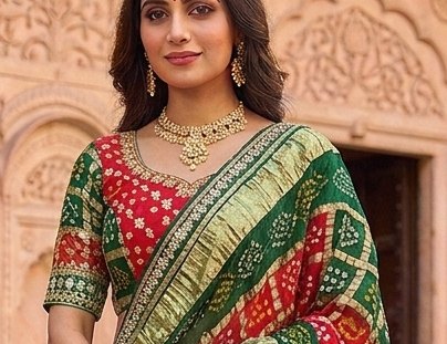 Gharchola Bridal Lehenga detail 4
