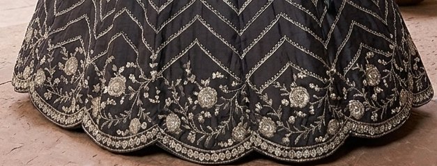 Blue Ombre Lehenga detail 3