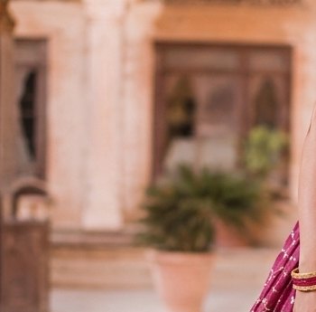 Rose Gold Lehenga detail 5