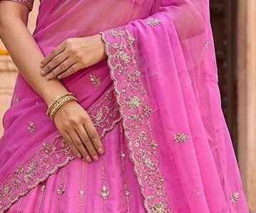 Pink Medallion Lehenga detail 2