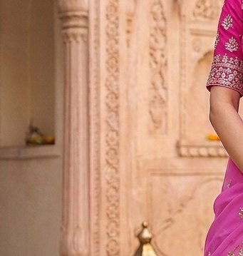 Pink Medallion Lehenga detail 5