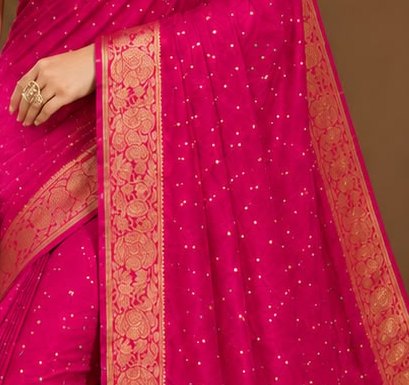 Diamond Chiffon Saree detail 2