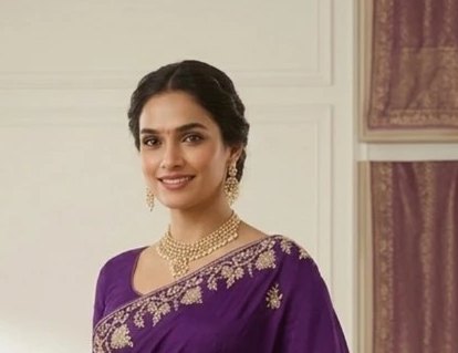 Jardoji Saree detail 4