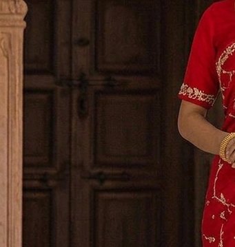 Ruby Vine Jardoji Saree detail 5