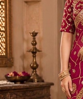 Rani Medallion Sikhiya Saree detail 5