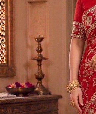 Scarlet Bloom Sikhiya Saree detail 5