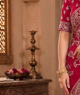 Crimson Vine Sikhiya Saree detail 5