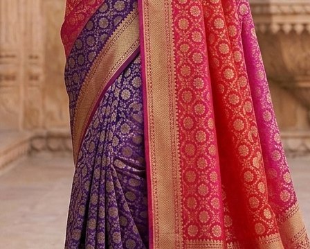 Banarasi Touch Binni Saree detail 6