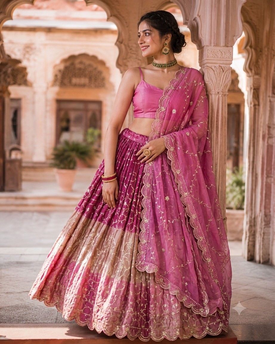 Rose Gold Lehenga